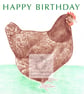 Hen - Birthday Card - Image 1