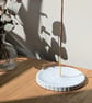 Handmade Jesmonite Incense Stick Holder & Ash Catcher - Scalloped Terrazzo Tray