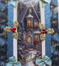 Hand Crafted Decoupage Chistmas Card - Happy Christmas (3406) Welcome Home