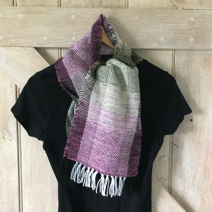 Hand woven scarf - Moorland