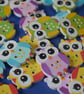 Wooden Owl Buttons Random Button Cute Bird 23x18mm (O2) - Image 1