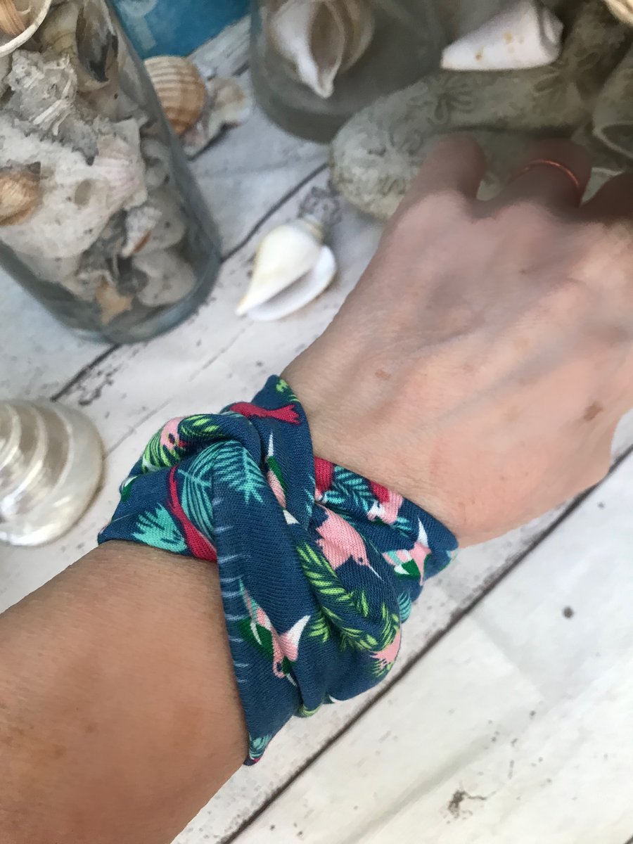 Wrist band cover up textile bracelet 