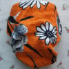 OBV/vintage towelling puddlenaps Nappy - small - Orange daisies