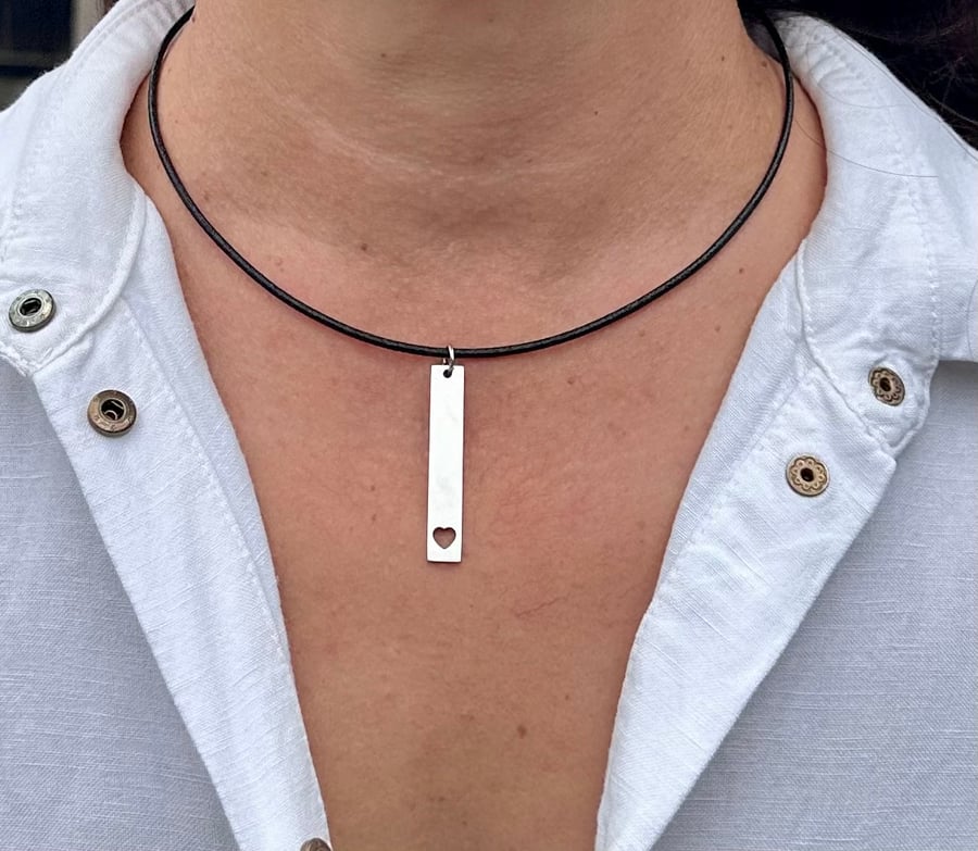 Leather necklace for women, Dainty Boho jewellery, Choker necklace