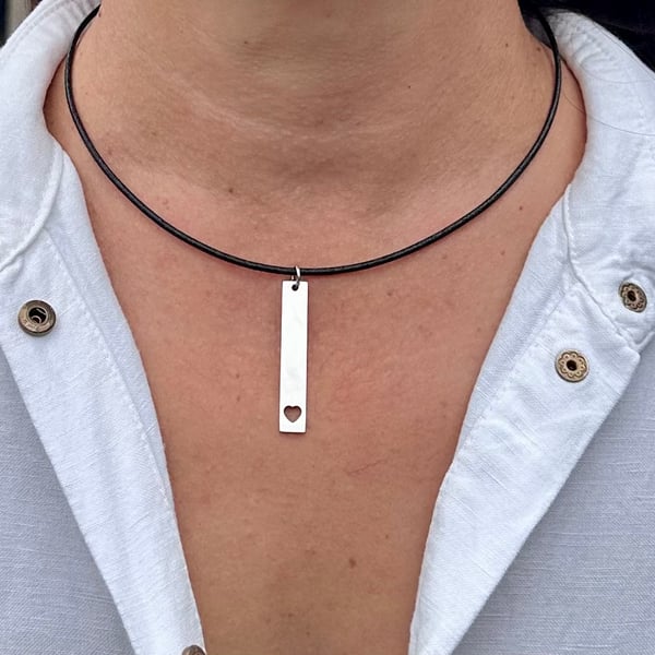 Leather necklace for women, Dainty Boho jewellery, Choker necklace