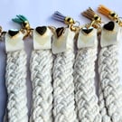 Deluxe Keychain or Handbag fob. Macrame handmade