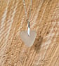 Dainty Heart Sea Glass Pendant  - Image 1