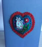 Hand Embroidered Cat Notebook and Pen Set - Image 4