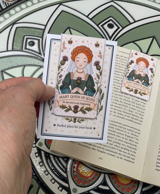 Mary Queen of Scots Magnetic Bookmark - Scottish History Gift - Hand made