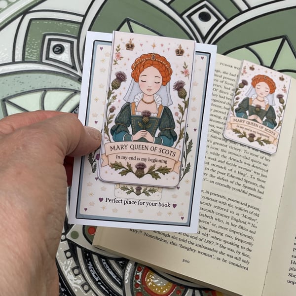 Mary Queen of Scots Magnetic Bookmark - Scottish History Gift - Hand made