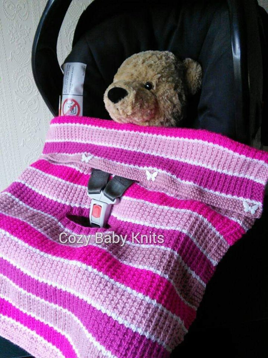 First size baby car seat blanket