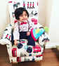 Kids Grey Armchair Fryetts Monkeys Fabric Children's Chair Animals Jungle Seat - Image 3
