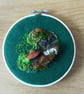 Autumn moss embroidery home decoration 