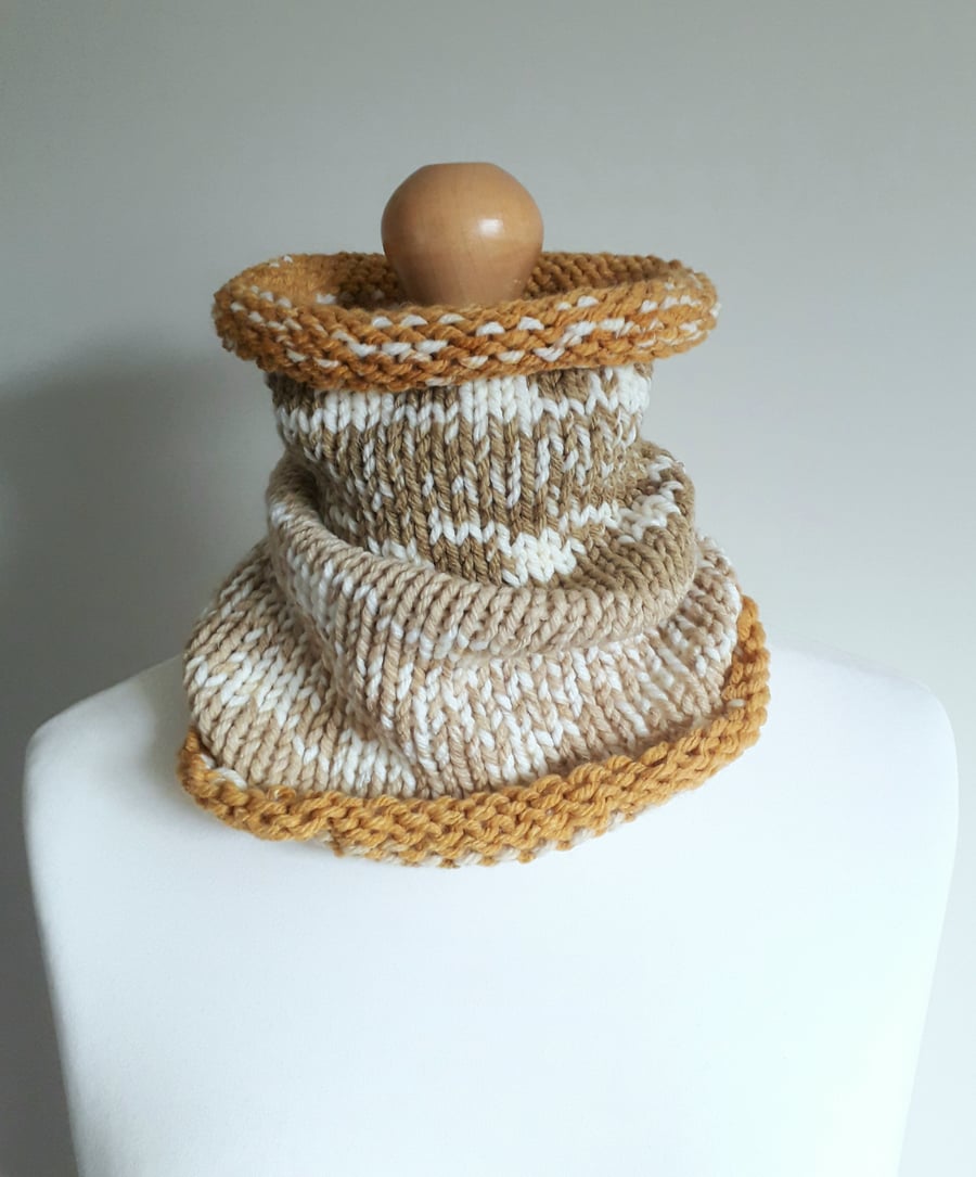 Neck warmer, Cowl, Scarf, Infinity Scarf