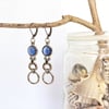 Up-cycled steampunk theme earrings