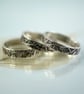 Silver Leaf Ring - Fine Scattering of Leaves Wreath Woodland Band Wedding Band - Image 10