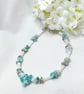 Larimar & Shell Bead Bracelet