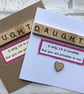 Handmade Birthday Card for Daughter with Scrabble Tiles - Image 1