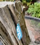 Key Ring, Bag Charm, Embroidered with Beads on Plastic Canvas - Image 2