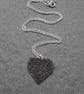  Copper Heart Pendant With Sterling Silver Chain Vintage - Image 5