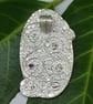 Fine silver and enamel mermaid pendant  - Image 3