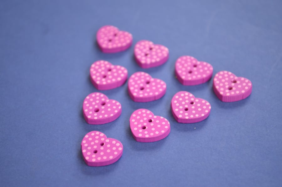 Mini Pegs: Wooden Hearts - 10pk Mini Pegs: Wooden Hearts - 10pk