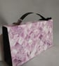 Lilac Purple Diamond and Black Handbag Style Gift Box  - Image 7