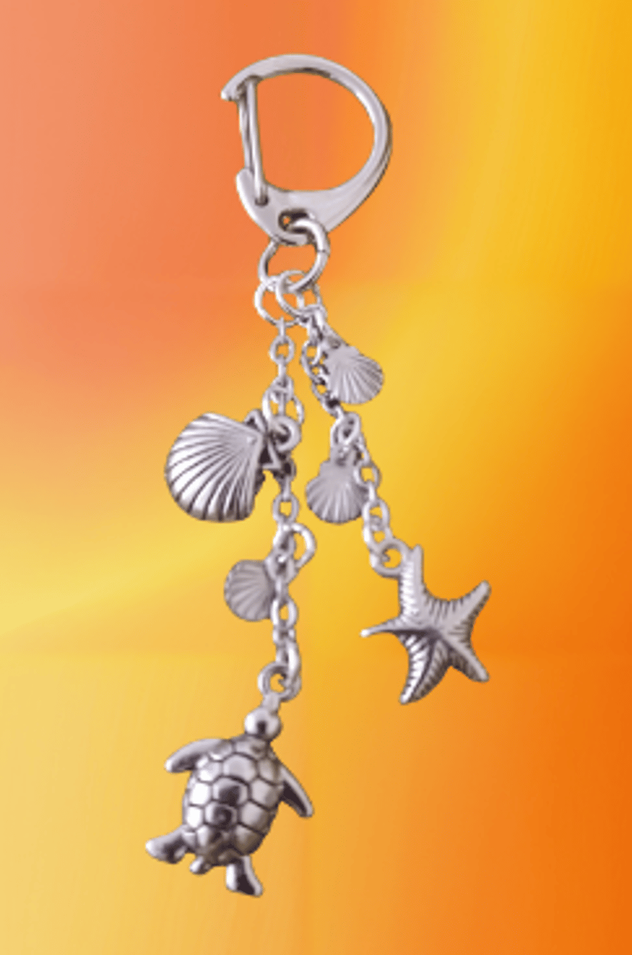Handmade Turtle Beach Bag Charm