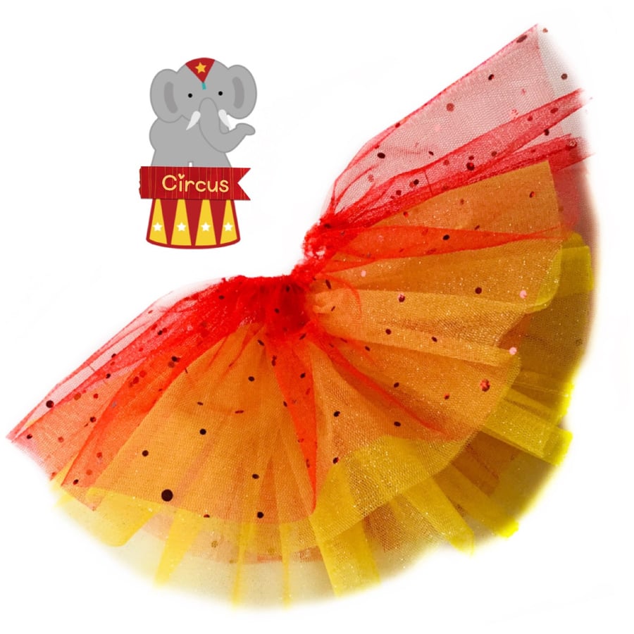 Red and Gold Carnival Tutu