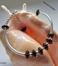 Smokey Quartz Heavy Weight  Sterling Silver Noodle -Bangle Style Bracelet - Image 3