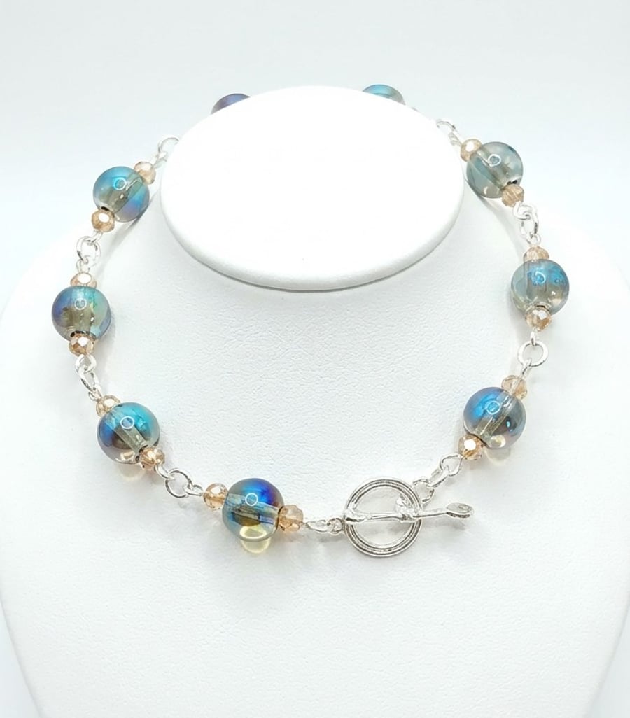 Glass & Crystal Bracelet