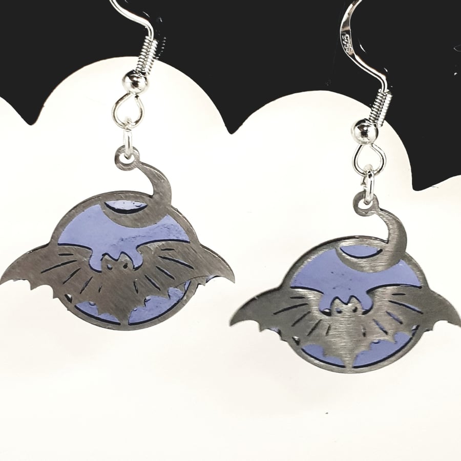 Gothic Bat Earrings 
