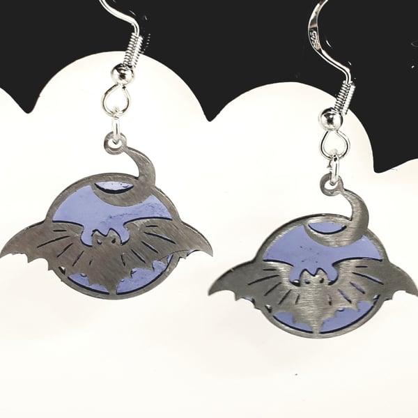Gothic Bat Earrings 