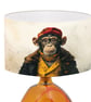 Monkey Print Lampshade - Fun Monkey Portrait Lampshade - Image 4