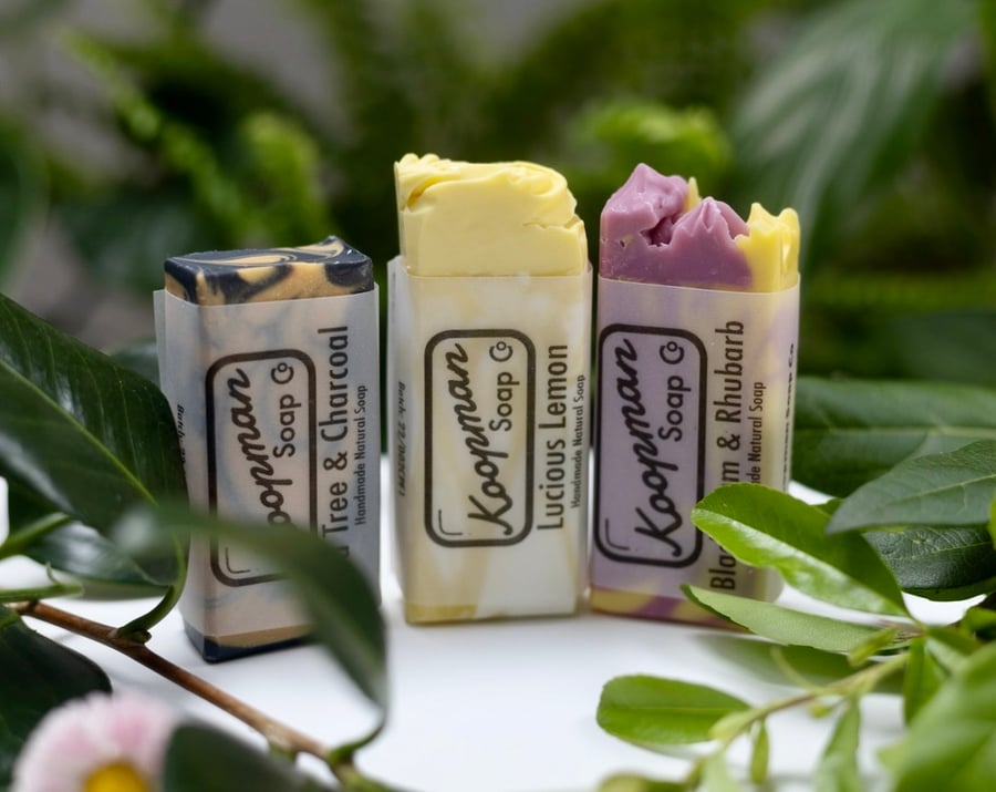 Selection of 3 Mini Handmade Soaps 