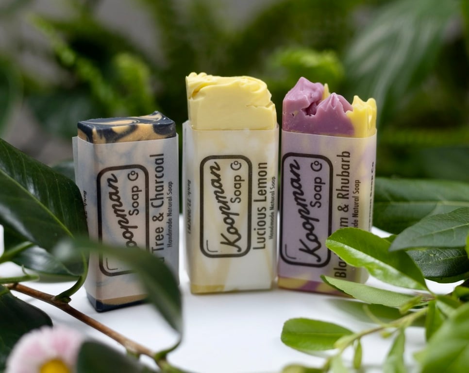 Selection of 3 Mini Handmade Soaps 