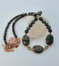 Kambaba Jasper Necklace With Peridot, Crystal & Copper, Birthday Gift For Her - Image 4