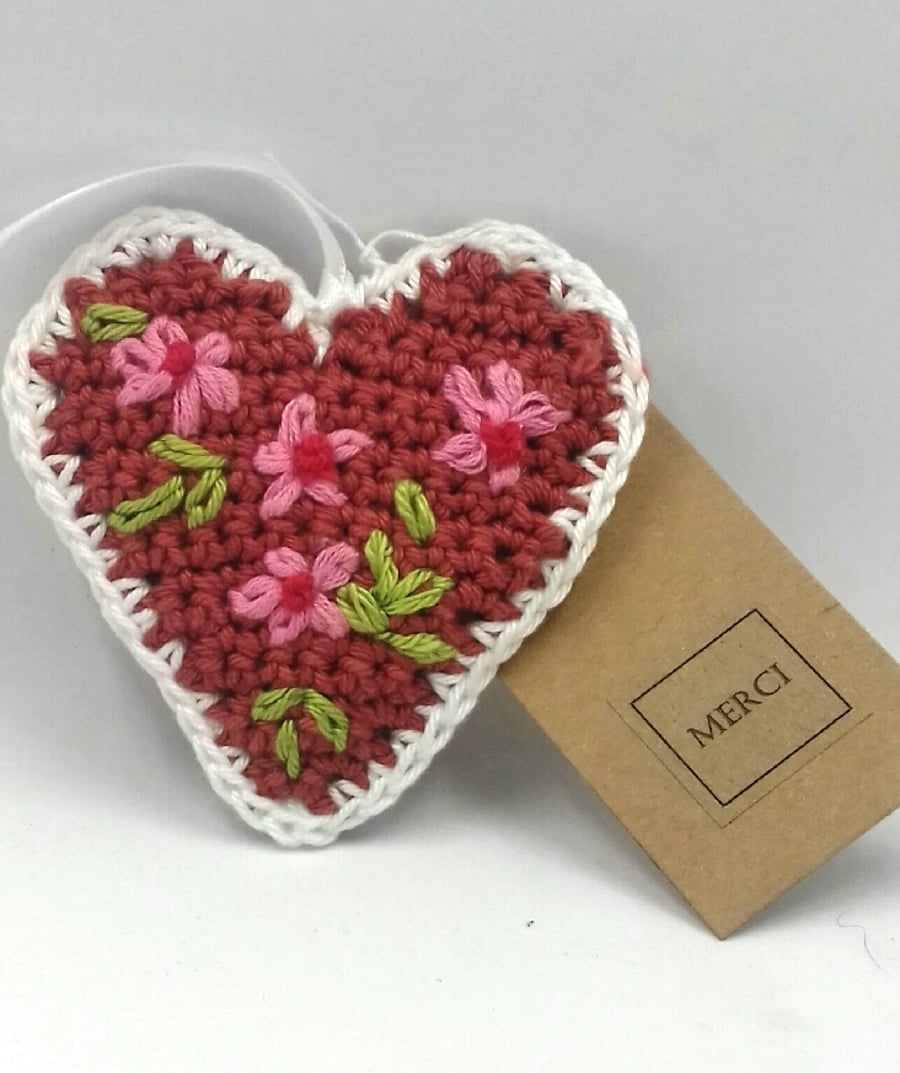 Reserved for Leah Gingerbread Heart Tree Decoration 