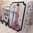 Mothers day card - dimensional and stylish