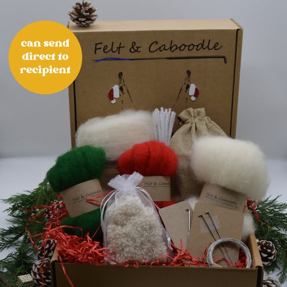 Christmas needle felting starter kit