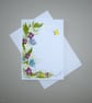 original hand painted floral greetings card ( ref FA  19 A2 )