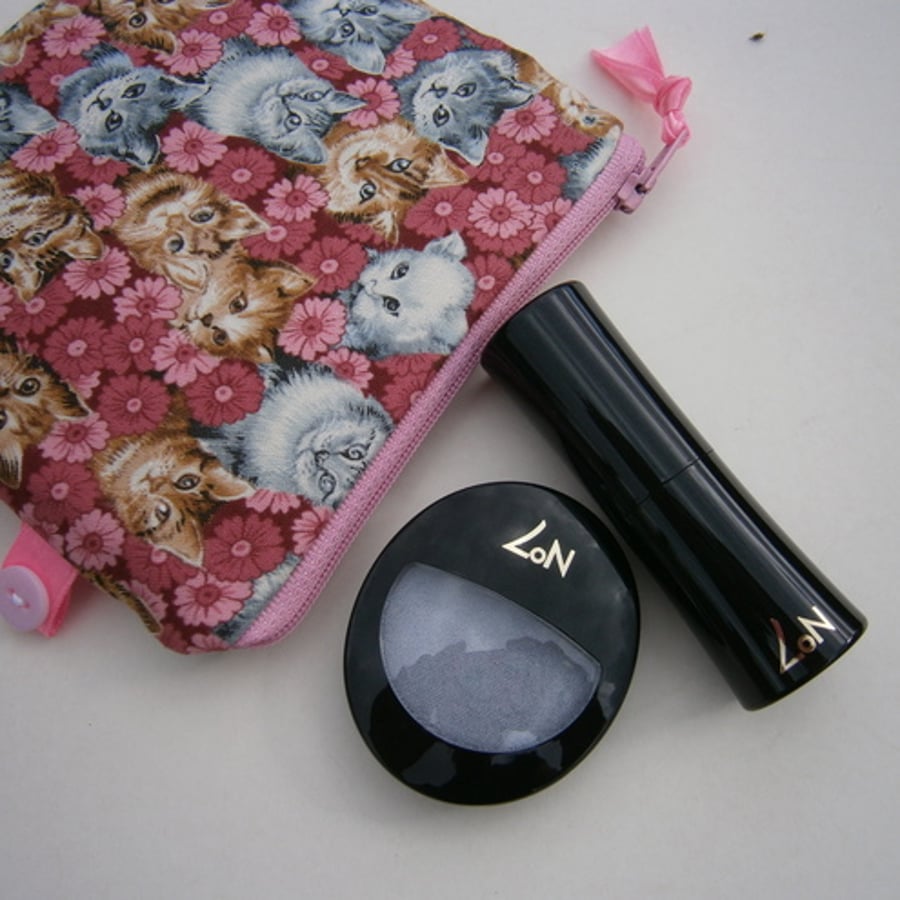 Coin Purse with Pretty Little Pussy Cats