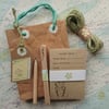 Gardener’s Gift Set – Wooden labels, seed envelopes, twine & pencil - Coastal 