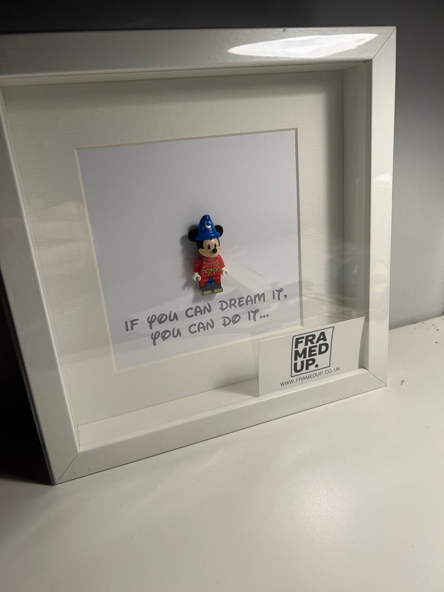 MICKEY MOUSE - Framed Lego minifigure