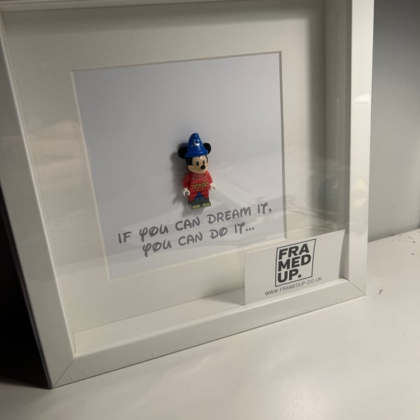 MICKEY MOUSE - Framed Lego minifigure