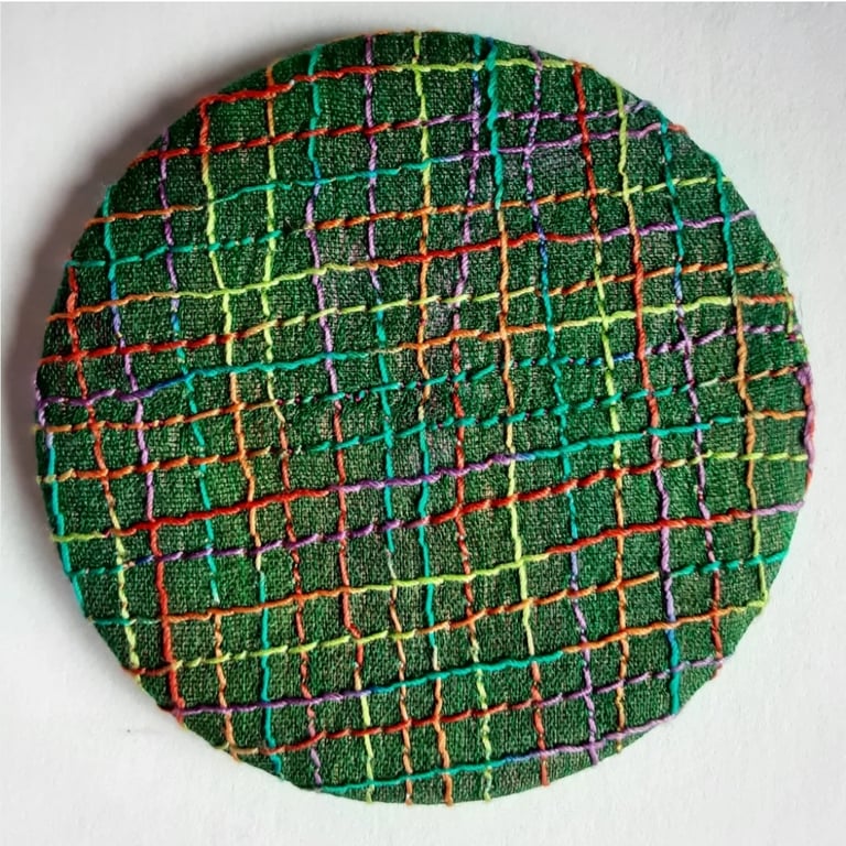 Perfectly Imperfect Pocket Mirror 58mm Fabric Pocket Mirror Handbag Accessory