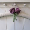 Hand knitted 'Queen of the Night Tulip' coat hanger