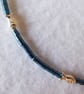 Unique Sterling Silver Fish and Hematite adjustable Anklet - Image 2