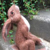 Moon Gazing needle felted Hare