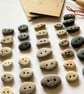 Beach Pebble Buttons Mixed Neutrals - Image 6